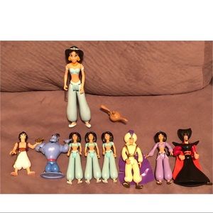 Princess Jasmine and Aladdin figurines set